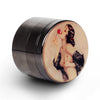 Pin Up Girl Grinder Titanium Premium Herb Grinder 2.2" Wide, gun-black
