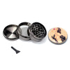 Pin Up Girl Grinder Titanium Premium Herb Grinder 2.2" Wide, gun-black