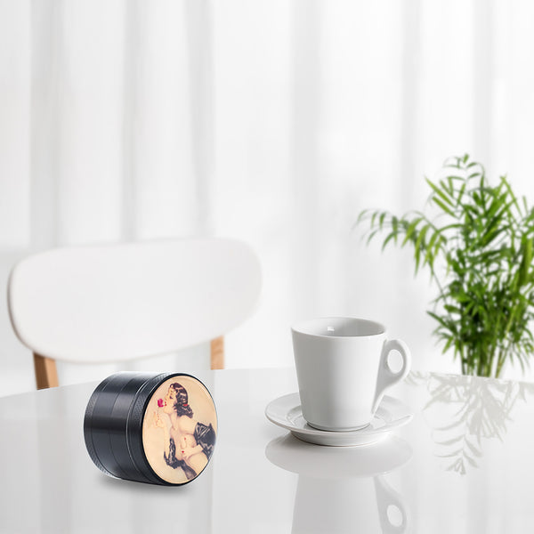 Pin Up Girl Grinder Titanium Premium Herb Grinder 2.2