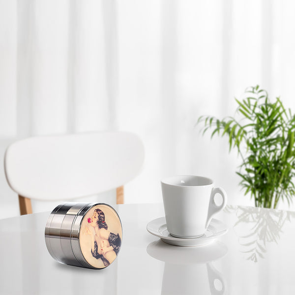 Pin Up Girl Grinder Titanium Premium Herb Grinder 2.2