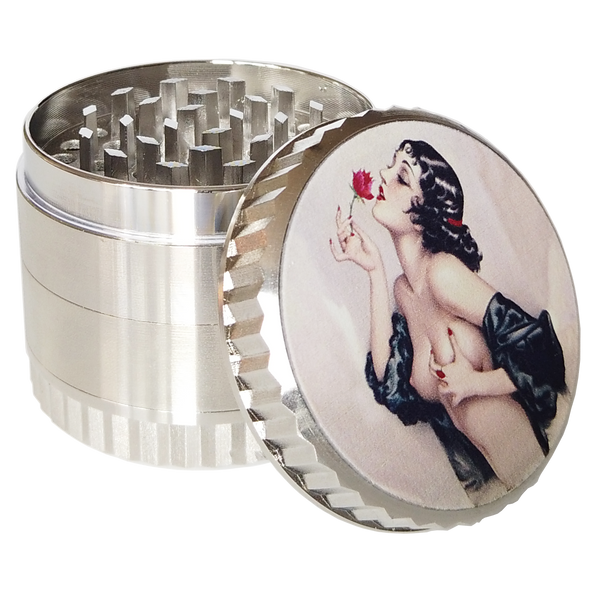 Silver Herb Grinder Spice Grinder 2.0in